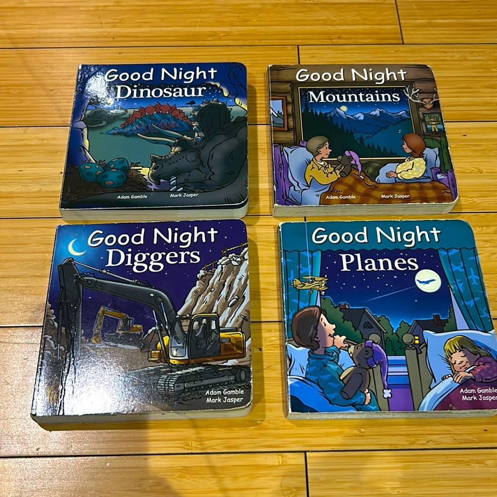 Good Night Books: Good Night, Diggers, Planes, Dinosaur & Mountains - Used